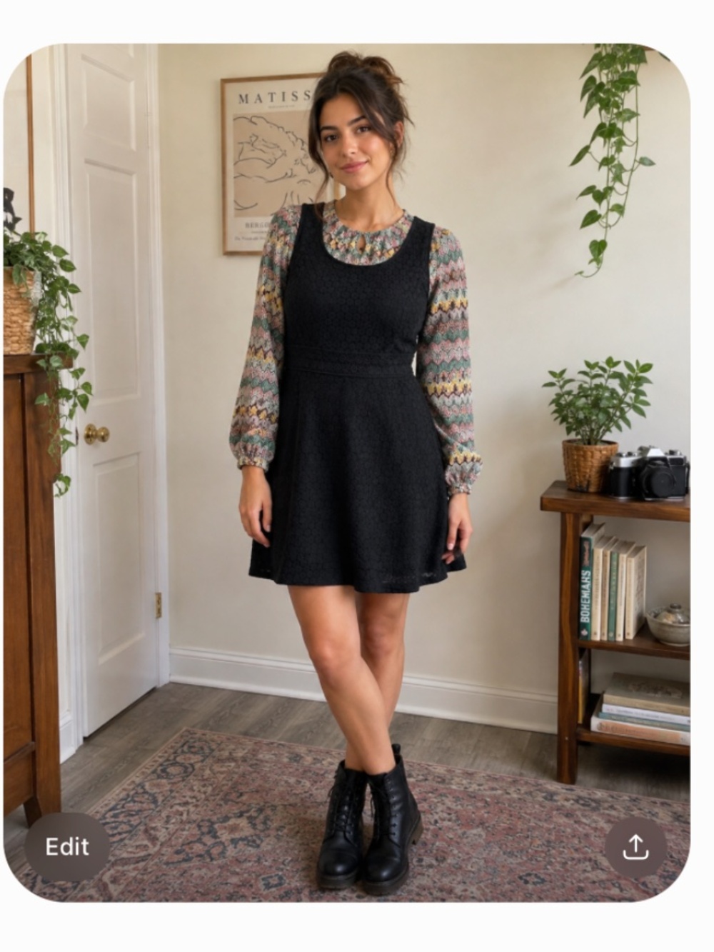 🦋3/$20 Rebellion Black Sleeveless Lace A-Line Mini Dress